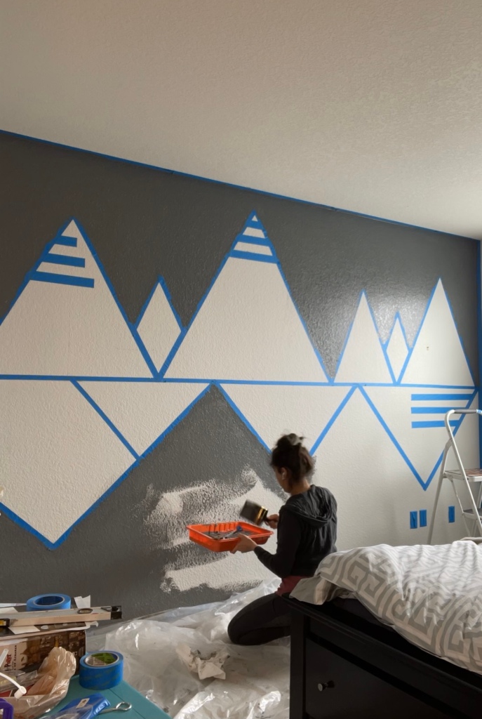 How to Create a DIY Geometric Wall Design – Amanda's Cozy Casa